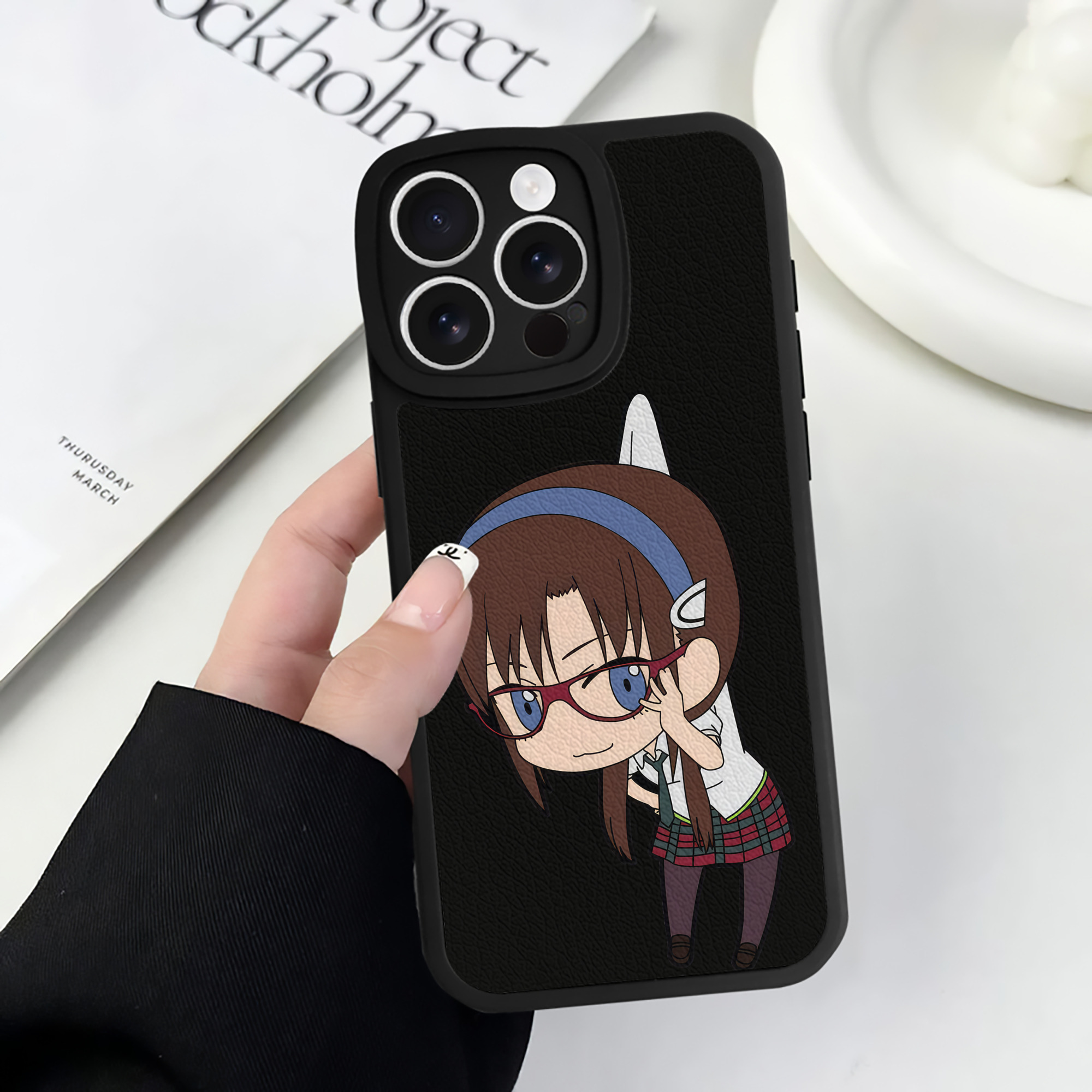 （画像用） EVA 新世紀エヴァンゲリオン 【iPhone 16シリーズ対応】シリコンスマホケース（レザー調） 材質：シリコン